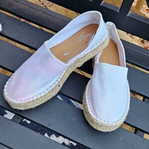 Splendid Laney Pastel Tie Dye Platform Espadrilles - Sz 10